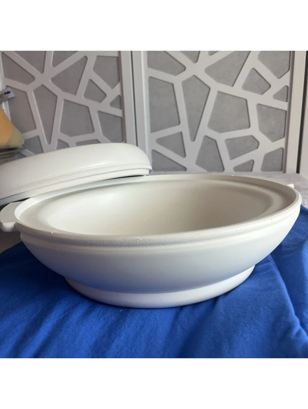 VINTAGE ALADDIN MICROWAVE BOWL! Temp Reserve Covered Dish QC560 USA Made